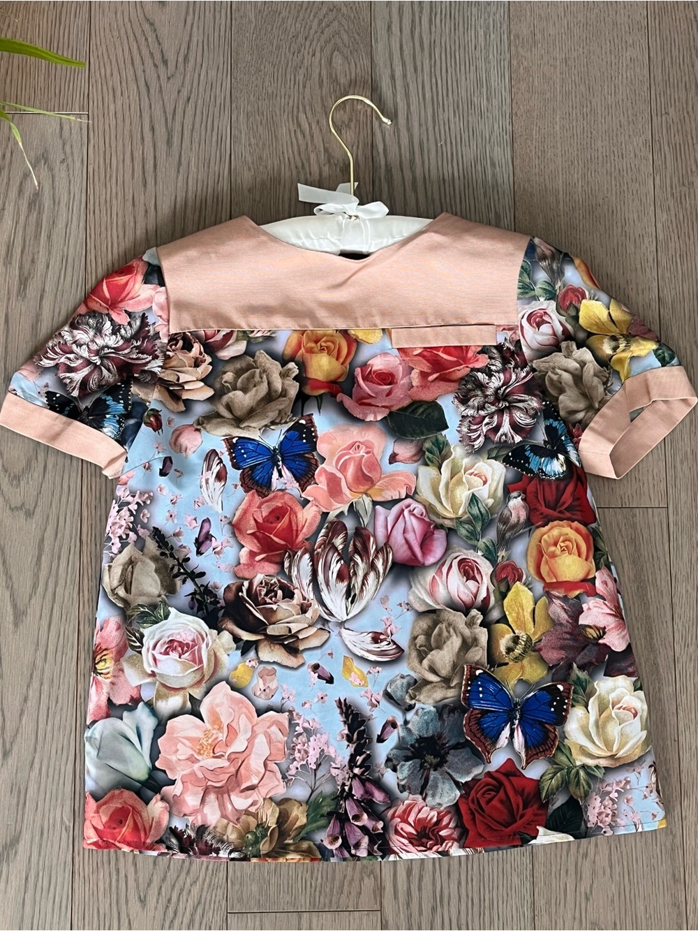 TED BAKER | 0 | Blush Pink Textured Short Sleeve Top
